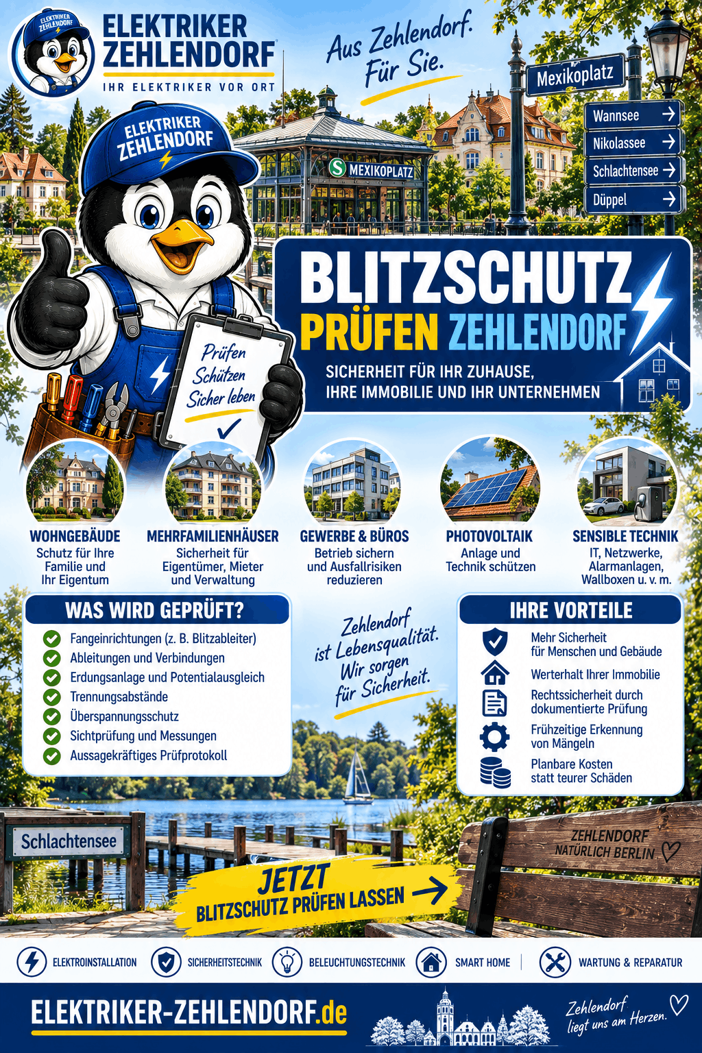 Blitzschutz prüfen Zehlendorf Infografik Blitzschutz prüfen Zehlendorf Infografik