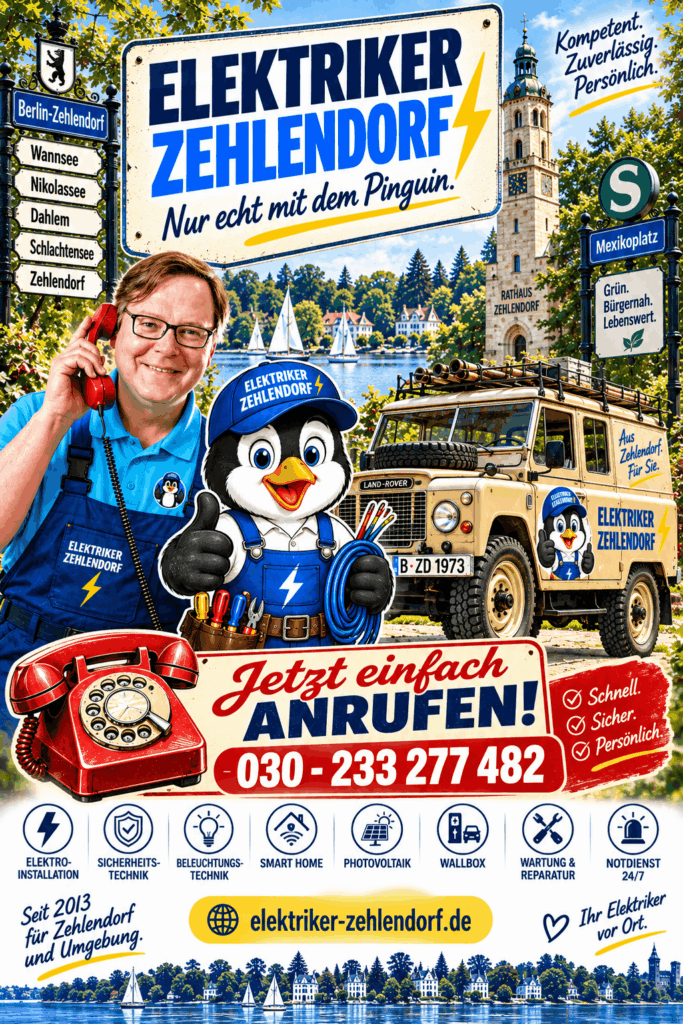 Elektriker Berlin Zehlendorf Cartoon