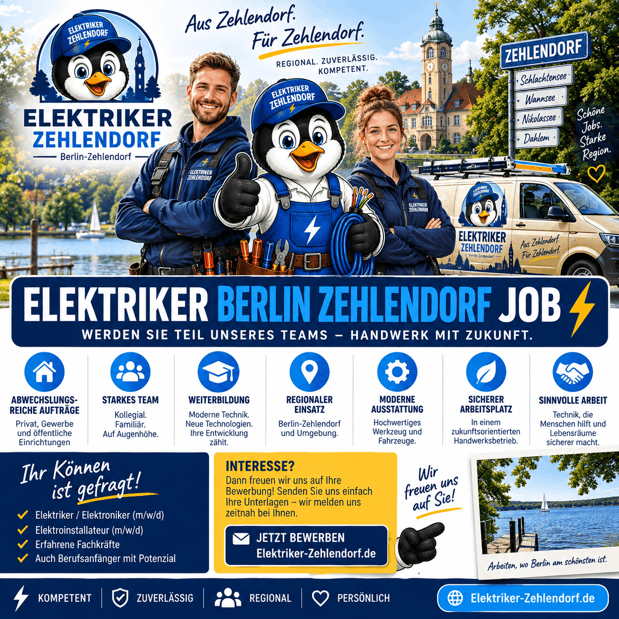 Elektriker Berlin Zehlendorf Job Infografik Elektriker Berlin Zehlendorf Job Infografik