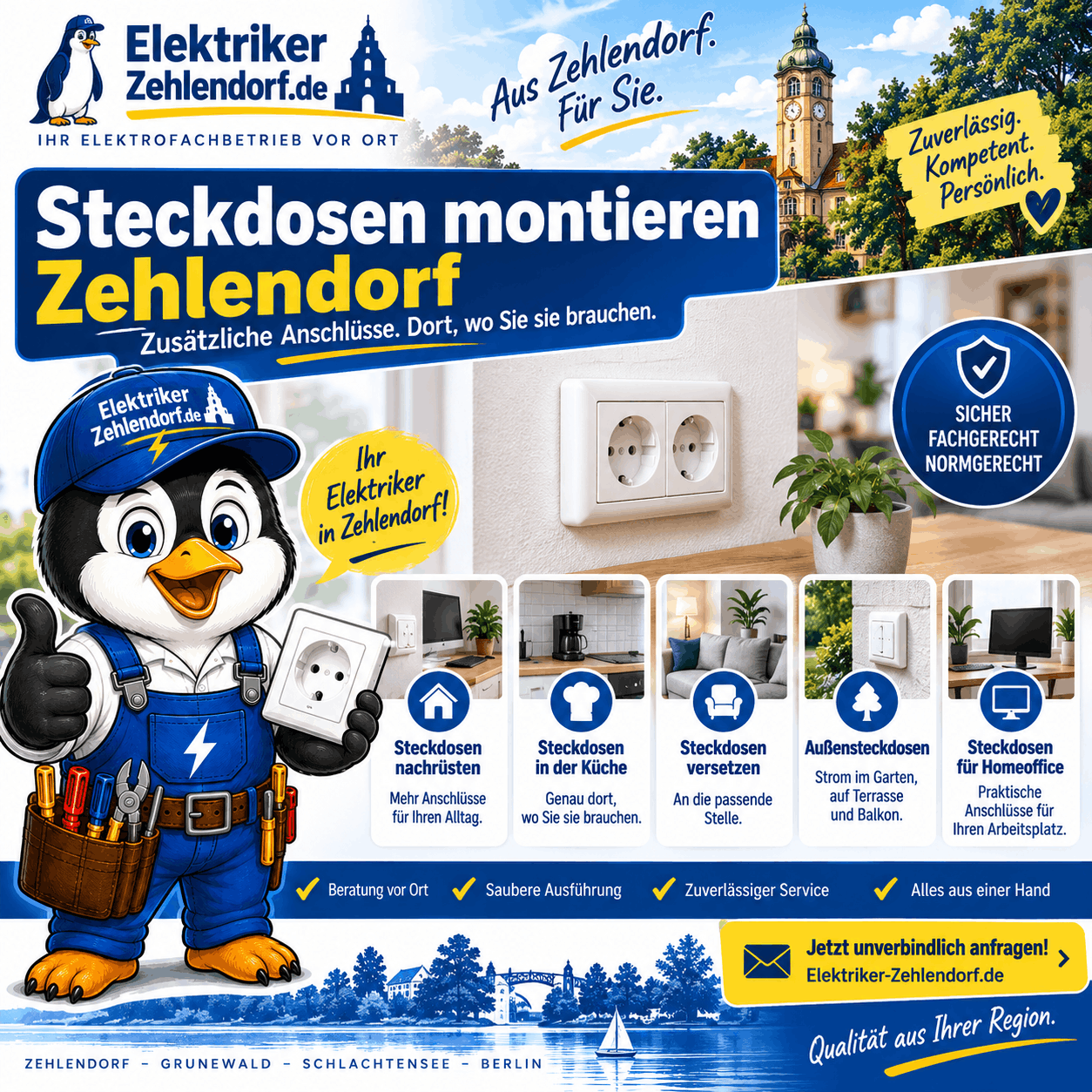 Steckdosen montieren Zehlendorf Infografik Steckdosen montieren Zehlendorf Infografik